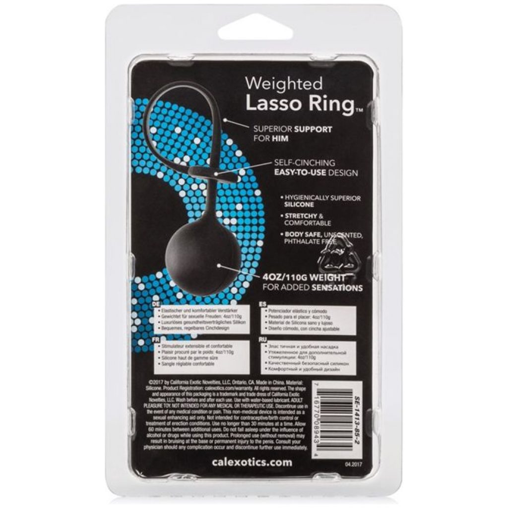 Weighted Lasso Silicone Erection Ring - Image 2