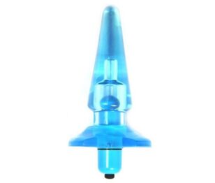 Mini vibrateur anal bleu