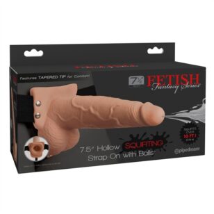 Fetish Fantasy 7.5” hollow squirting strap-on