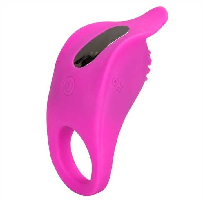 Teasing enhancer vibrating pink waterproof cock ring - Image 6