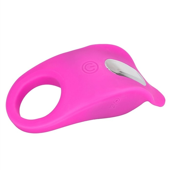 Teasing enhancer vibrating pink waterproof cock ring - Image 9