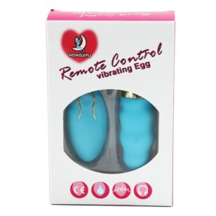 Hongjipu blue vibrating bullet with remote control