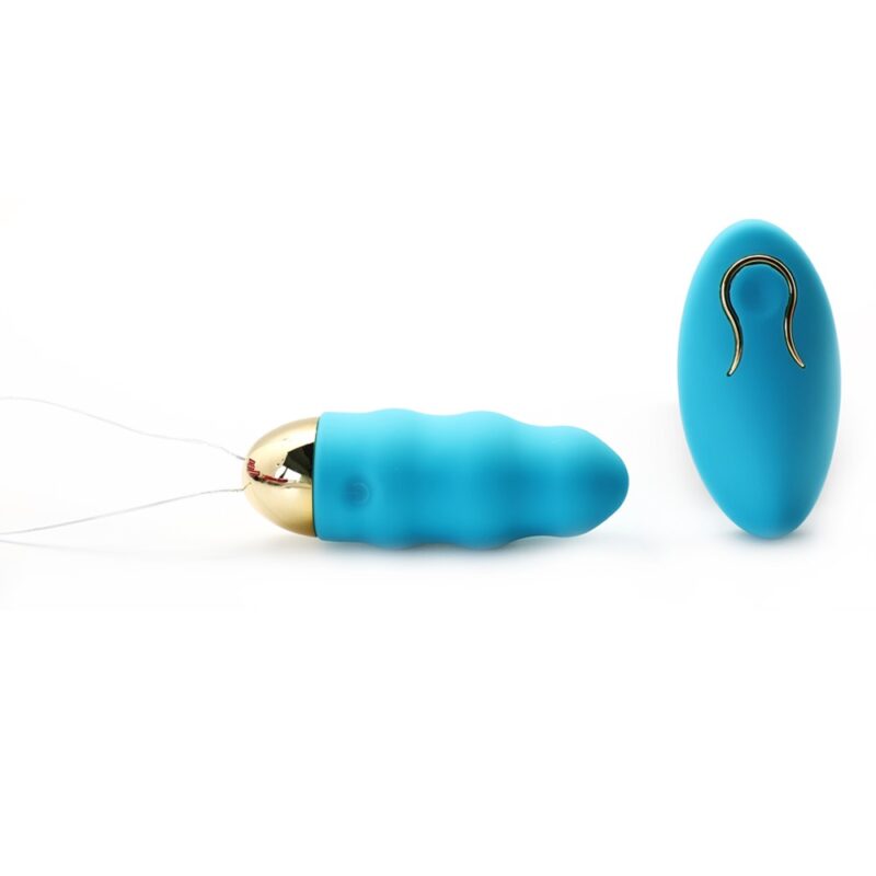 Hongjipu blue vibrating bullet with remote control - Image 2