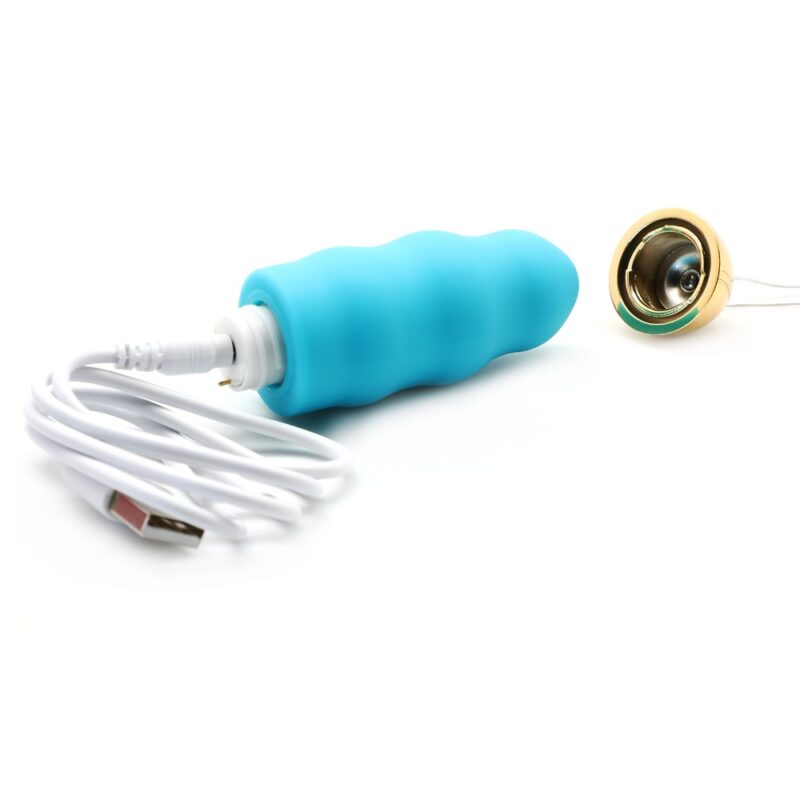 Hongjipu blue vibrating bullet with remote control - Image 3