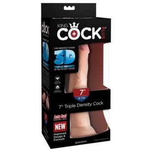 King Cock Plus 7 inch triple density flesh dildo
