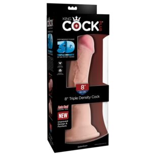 King Cock Plus 8 inch triple density flesh dildo