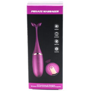 Purple dolphin vibrating egg with remote control