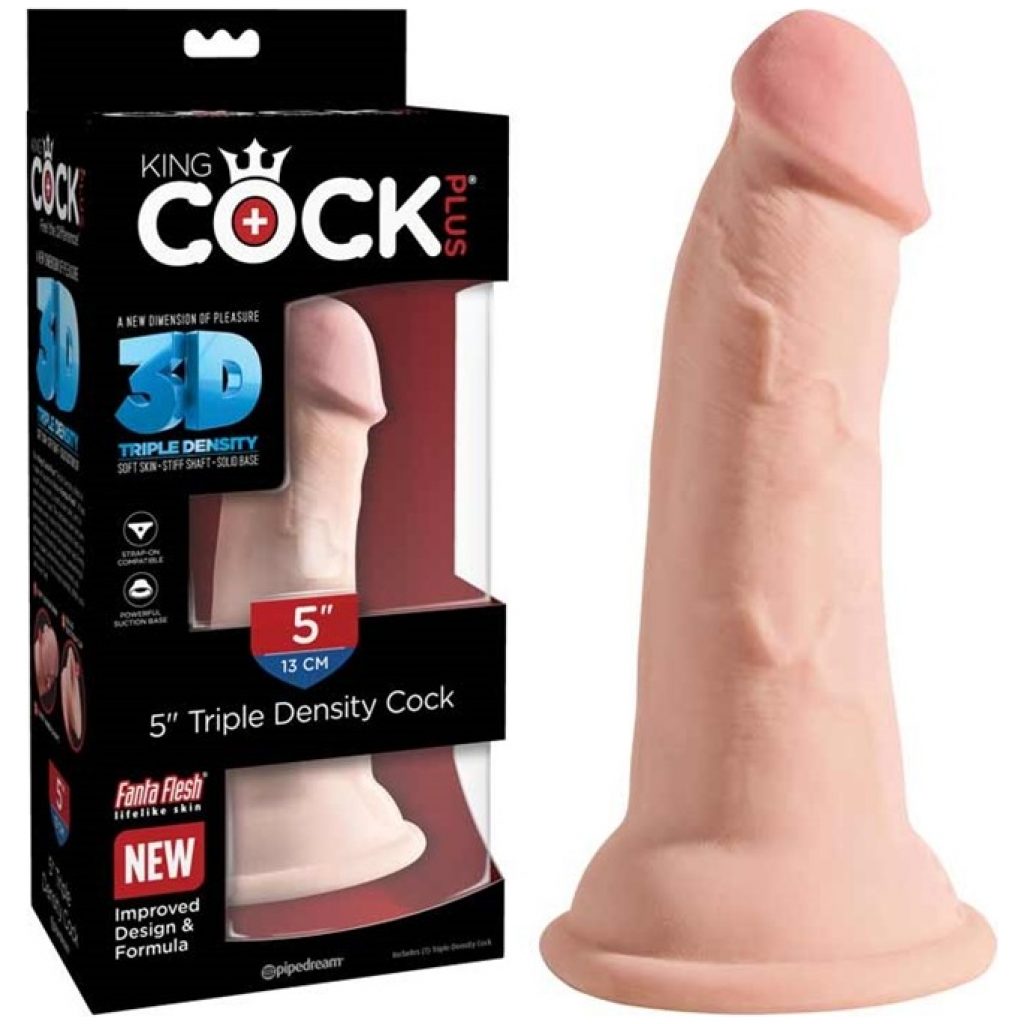 King Cock Plus 5 inch triple density flesh dildo