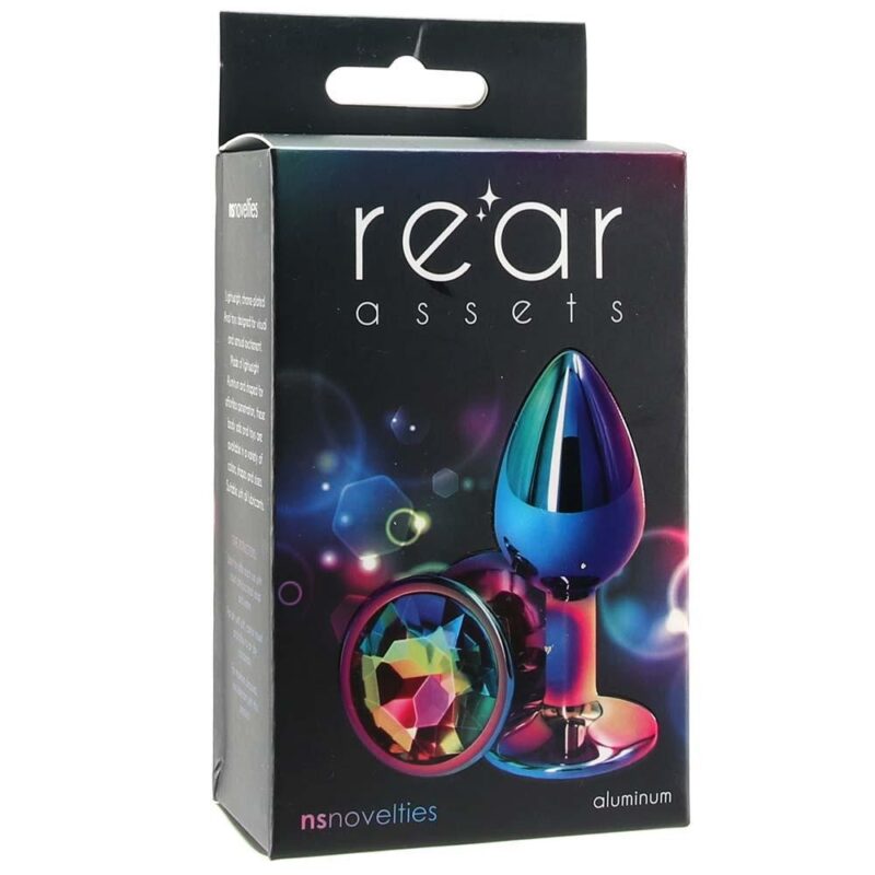 Small aluminium Rainbow Anal Plug