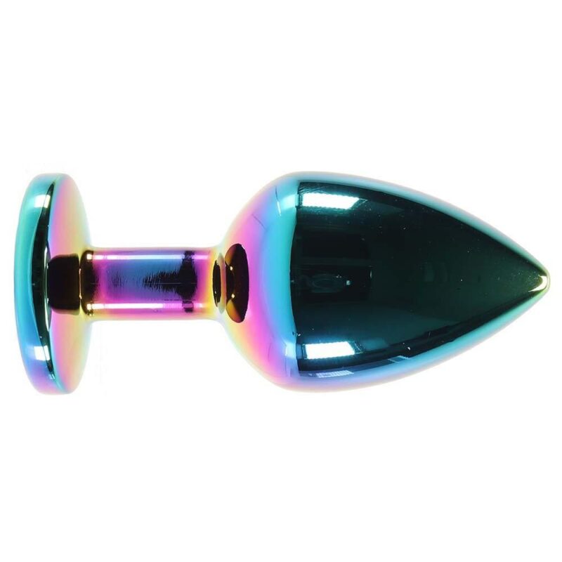 Medium aluminium Rainbow Anal Plug - Image 6