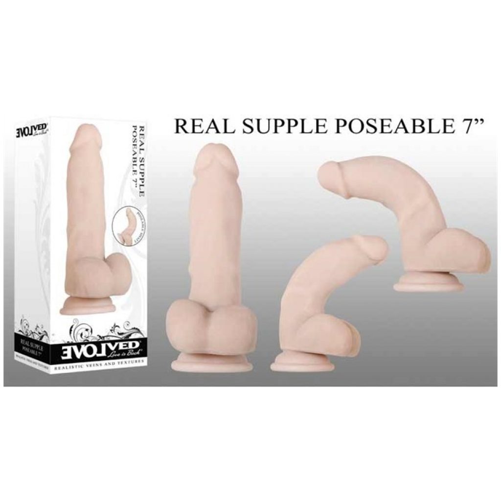 Real Supple poseable realistic dildo 7"