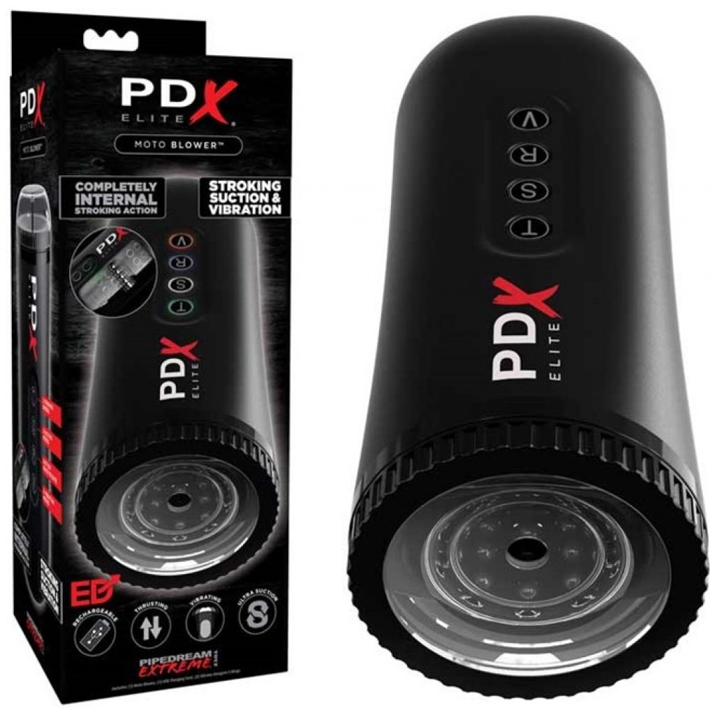 Le moteur rechargeable du masturbateur PDX Elite Moto Blower offre des performances de qualité professionnelle.