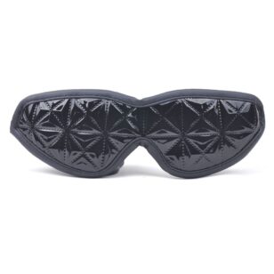 Black embossed mask