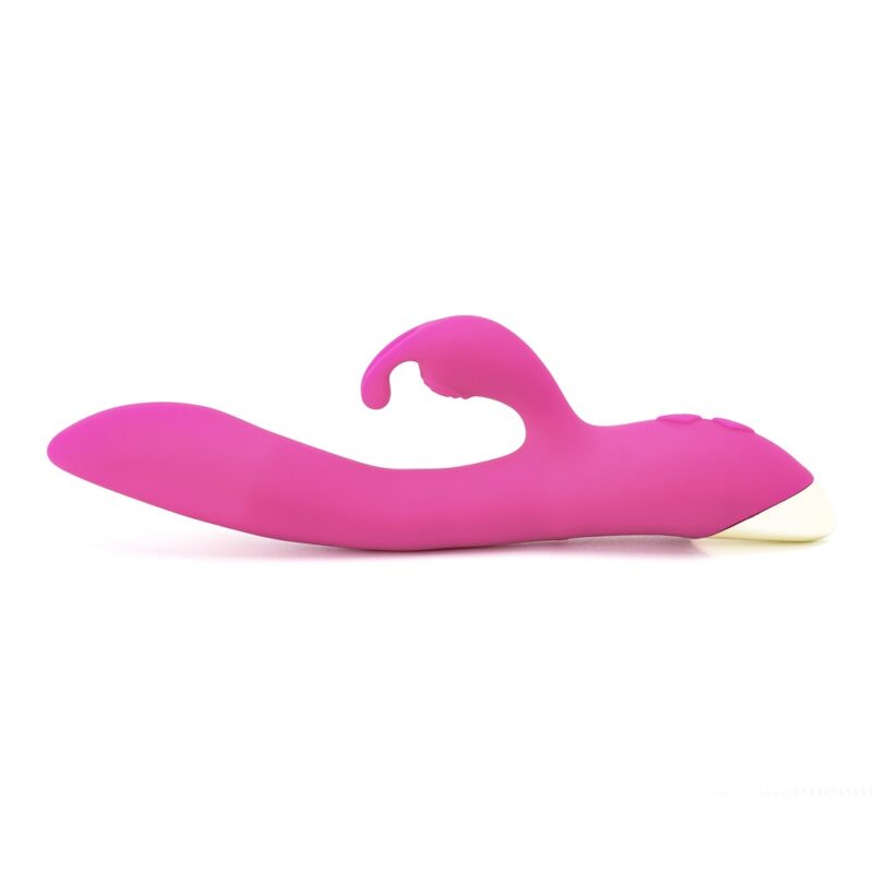 Bonnie pink rechargeable silicone rabbit vibrator - Image 4