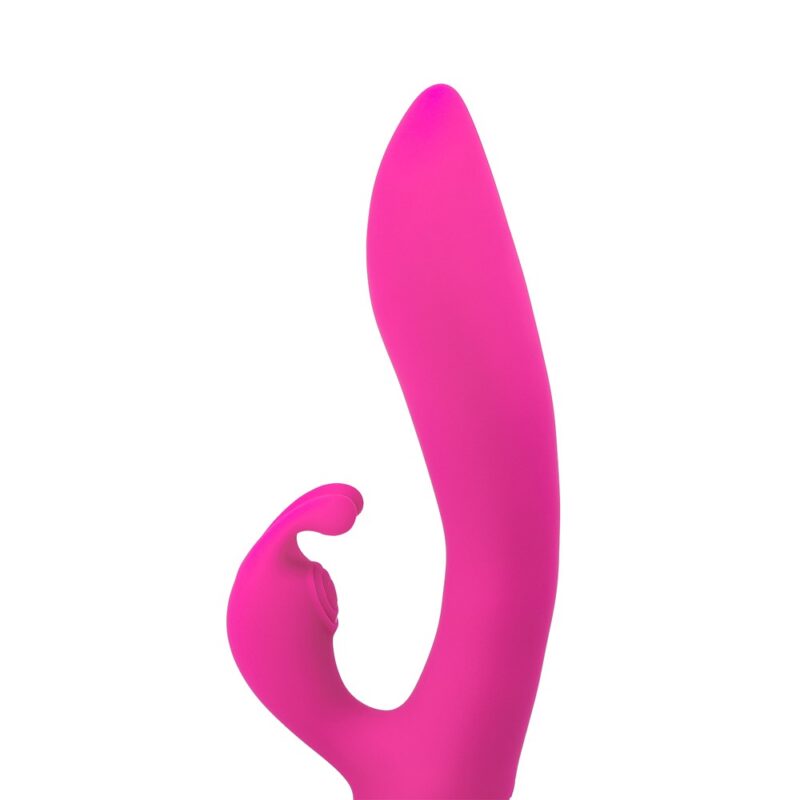 Bonnie pink rechargeable silicone rabbit vibrator - Image 5