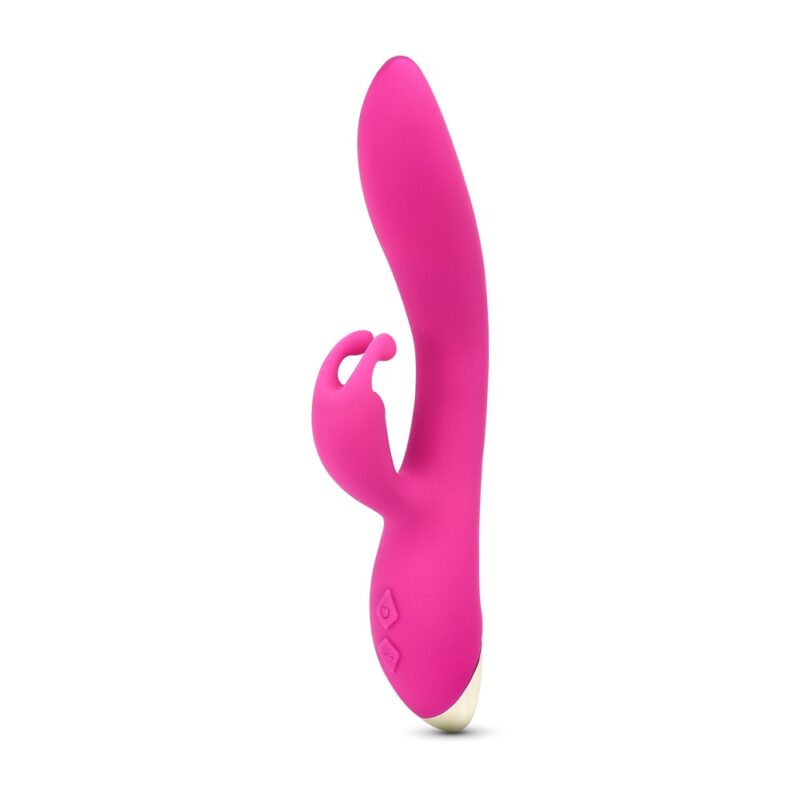 Bonnie pink rechargeable silicone rabbit vibrator - Image 6