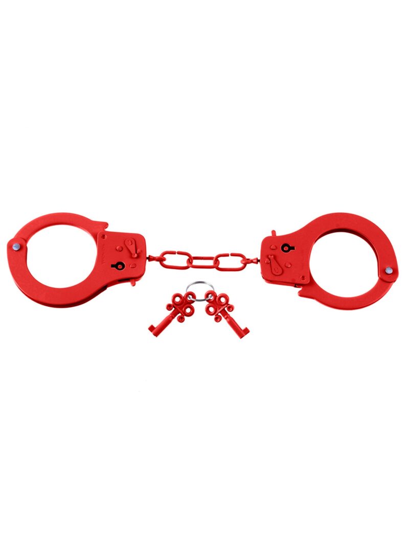 Fetish Fantasy solid metal handcuffs red - Image 2