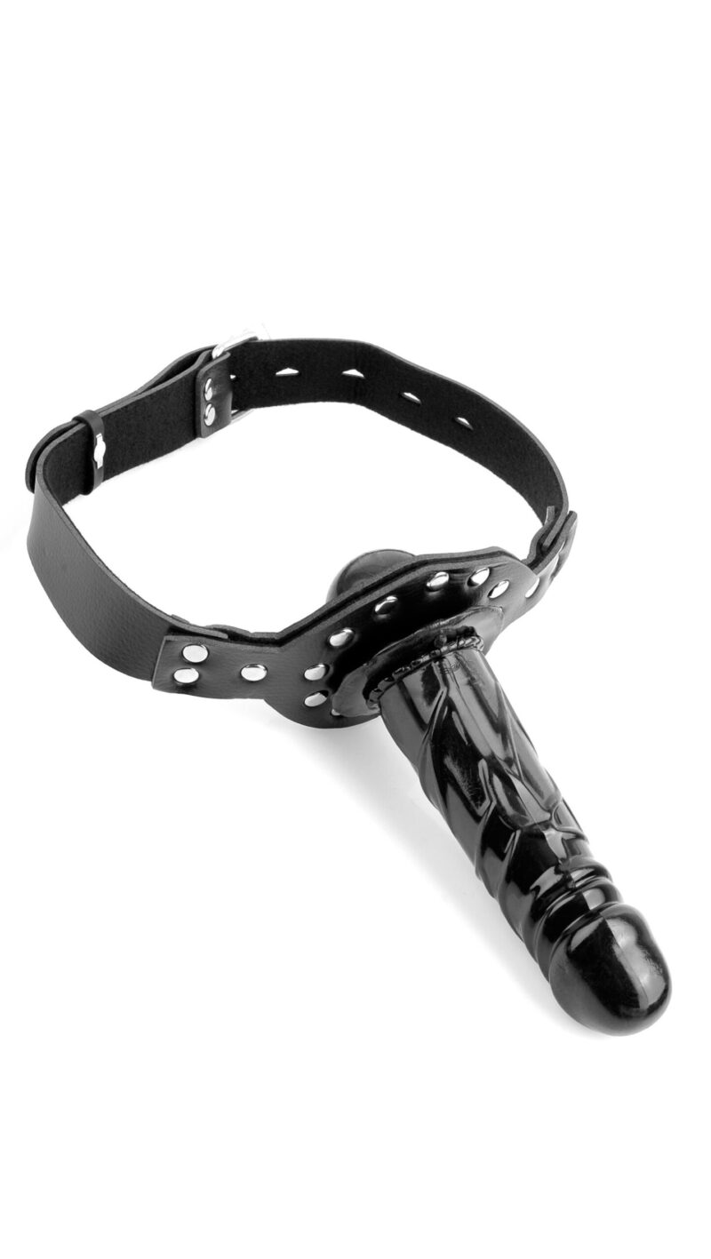 Balle bâillon (gag ball) Deluxe avec dildo – Image 4