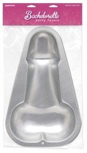 Bachelorette party favors pecker cake pan